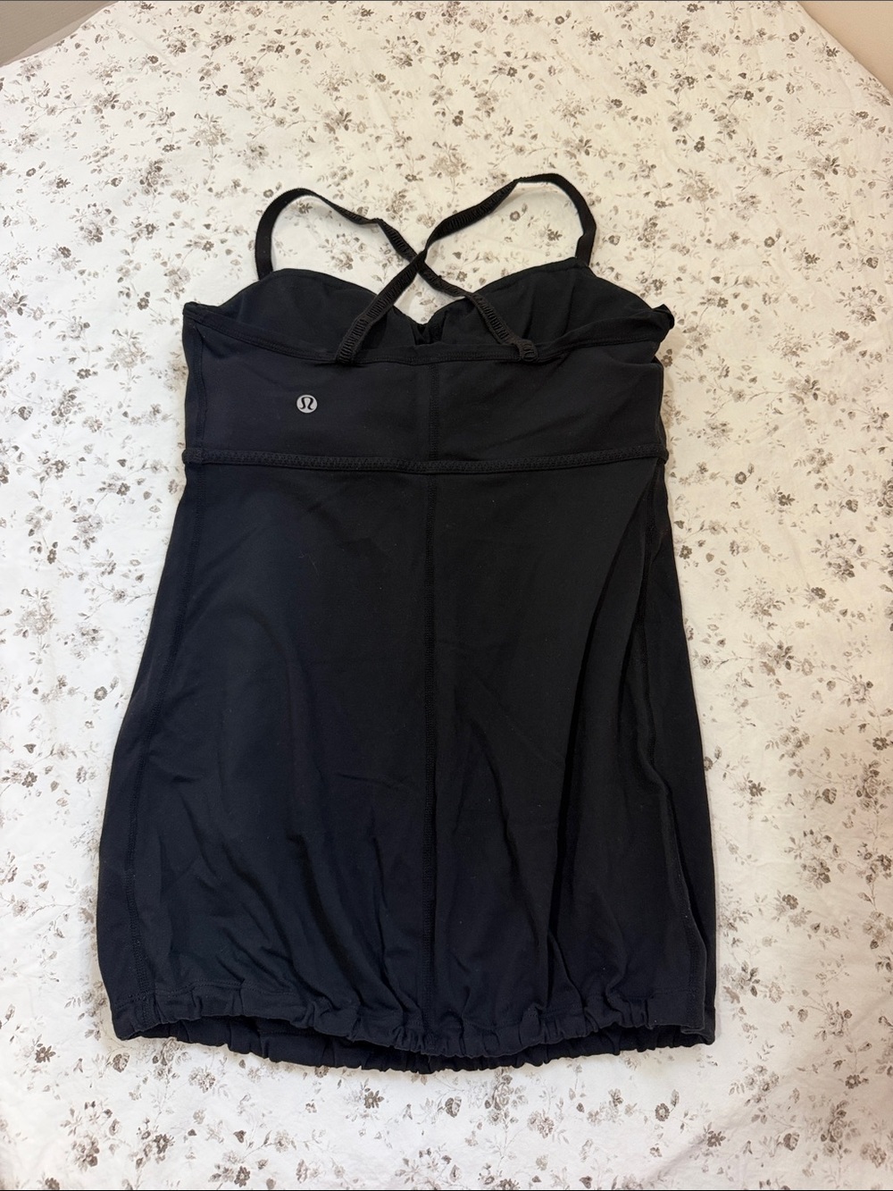 lululemon athletica Black Strappy Midi Active Dress
